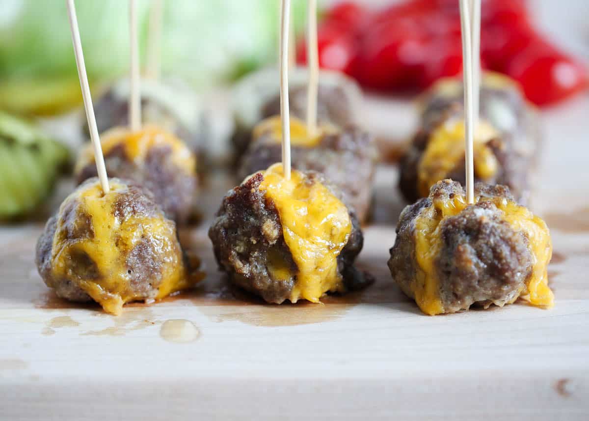Bacon Cheeseburger Meatballs