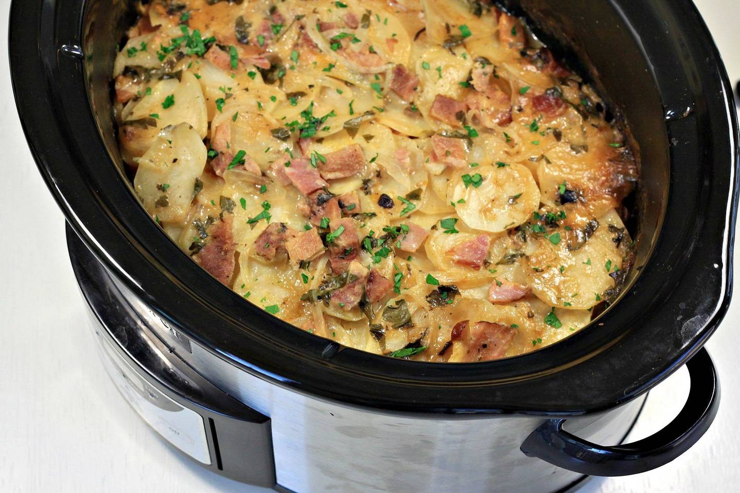 Crock Pot Ham & Potatoes