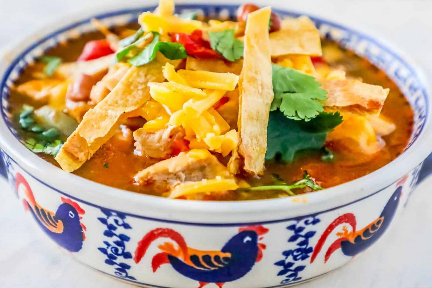 Chicken Tortilla Soup-Crock Pot