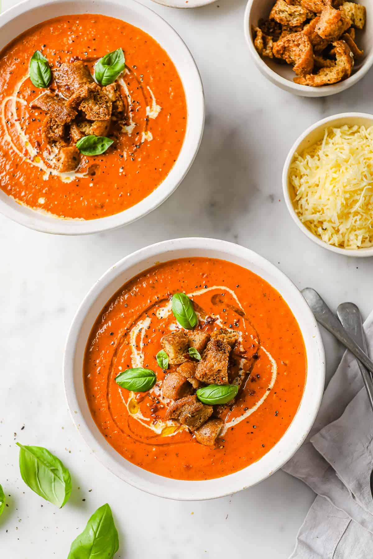 Roasted Red Pepper Tomato Bisque
