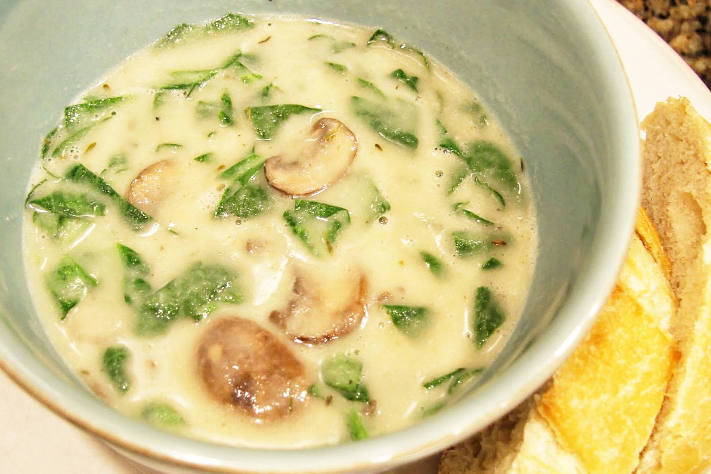 Spinach Mushroom Soup